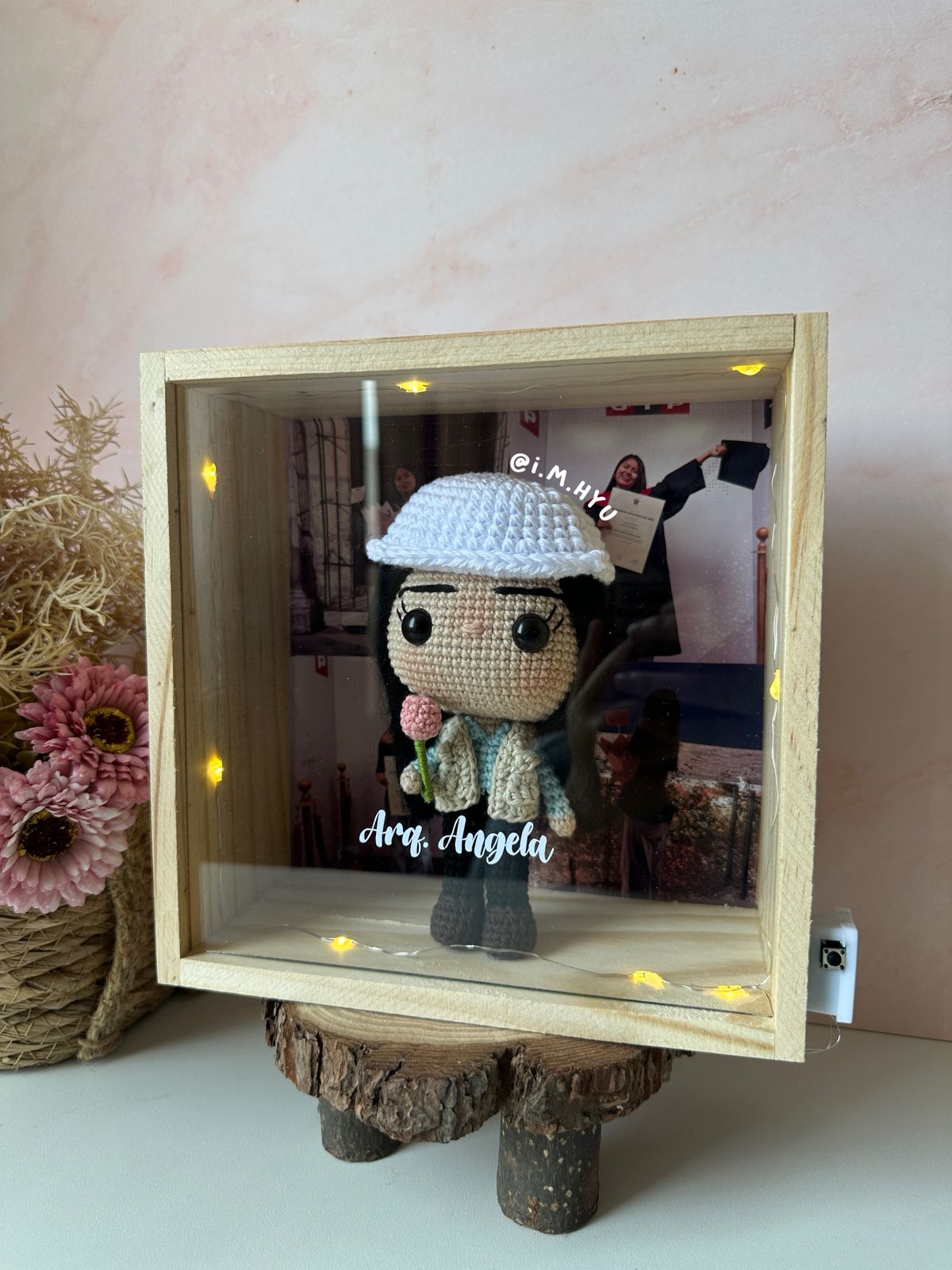 FUNKO EN CUADRO DE PINO