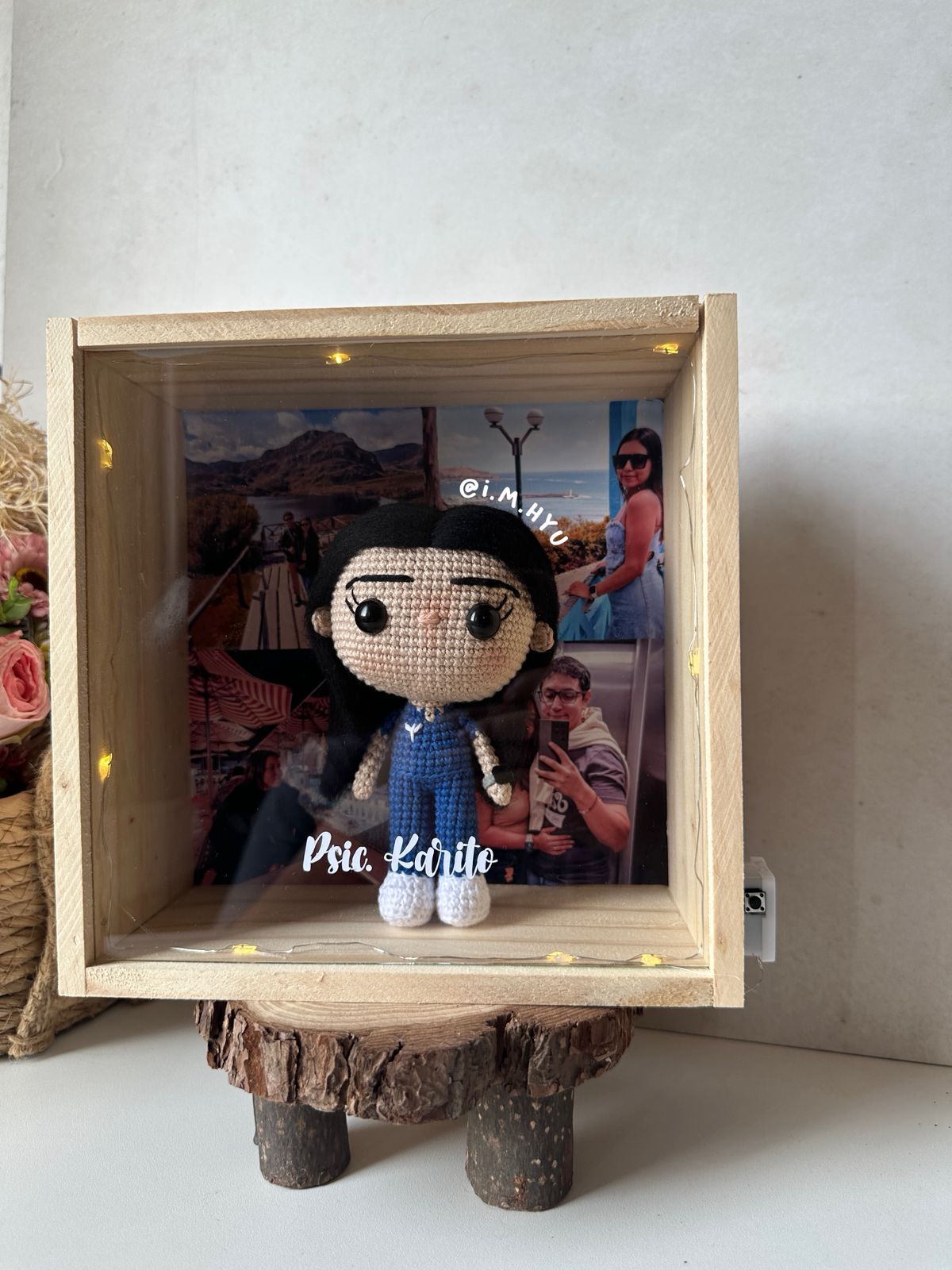 FUNKO EN CUADRO DE PINO